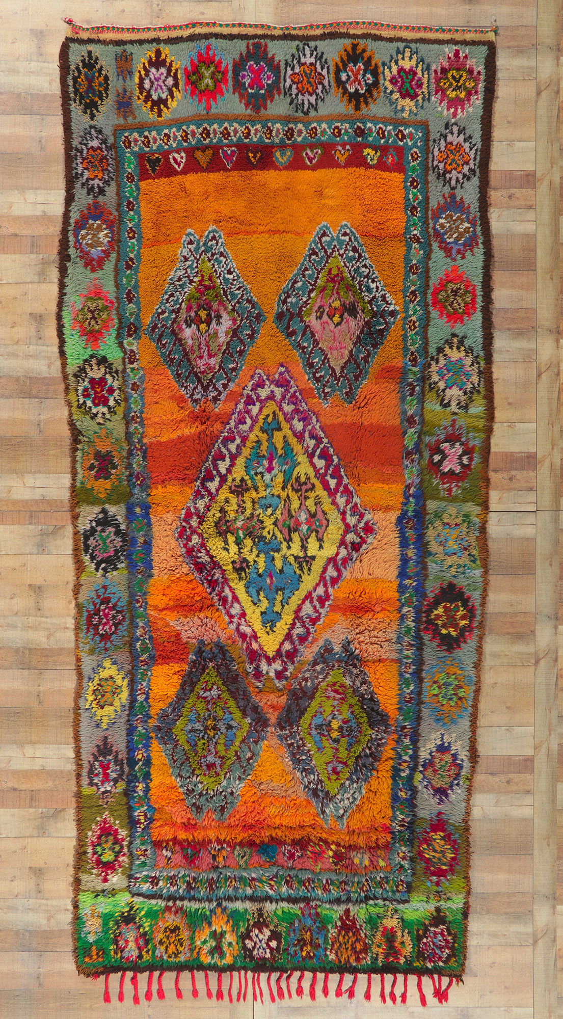 Traditional Vintage Moroccan Berber Rug Design Sticker for Sale