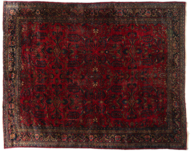 11 x 13 Antique Red Persian Lilihan Rug 78809