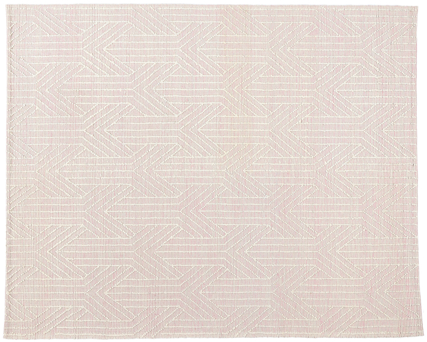 8 x 10 Moroccan Pink Textured High-Low Kilim Rug 31027