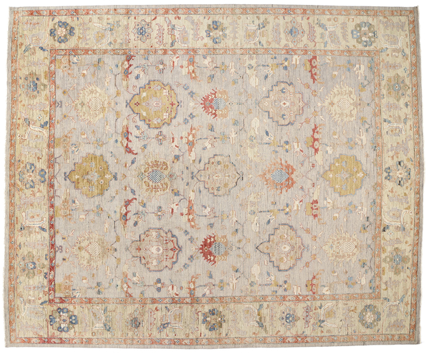 12 x 15 Modern Earth-Tone Oushak Rug 31075