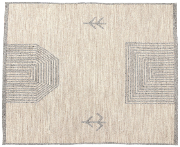 8 x 10 Modern Tribal Moroccan High-Low Rug 31258