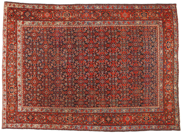 10 x 14 Antique Persian Mahal Rug 90013