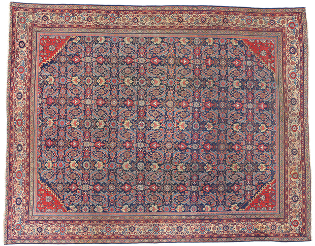 10 x 13 Antique Persian Mahal Rug 90014