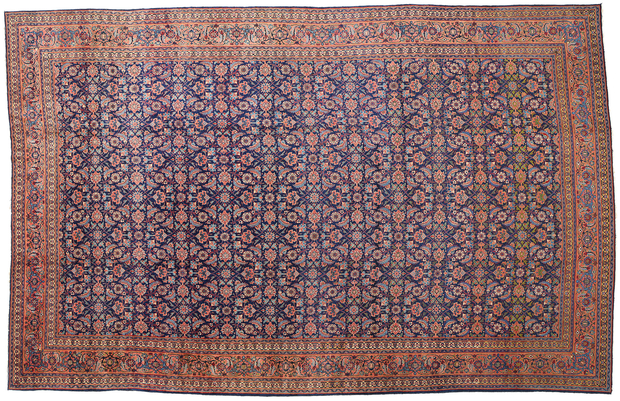 11 x 17 Antique Persian Tabriz Rug 90018