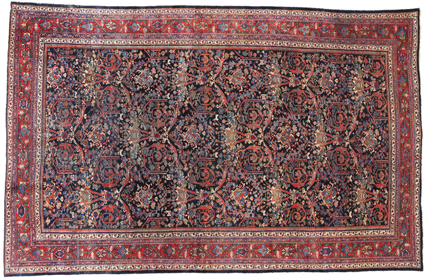 10 x 16 Antique Persian Sultanabad Mahal Rug 90022