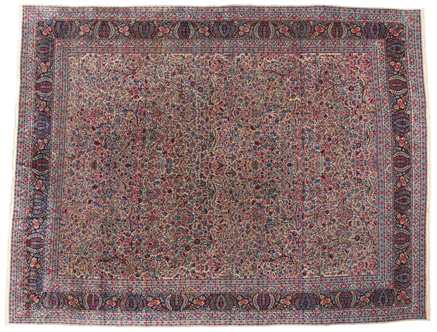 11 x 14 Vintage Persian Lavar Kerman Rug 90015