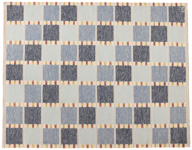 9 x 12 Scandinavian Modern Swedish Inspired Kilim Rug 31124