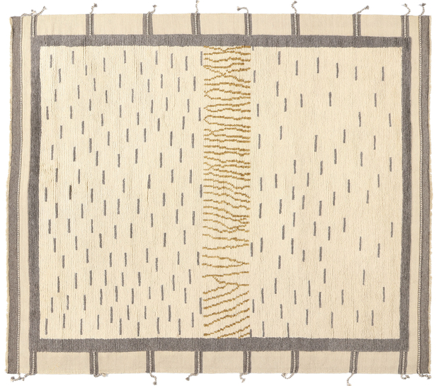 8 x 10 Organic Modern Desert Striations Moroccan Rug 31196