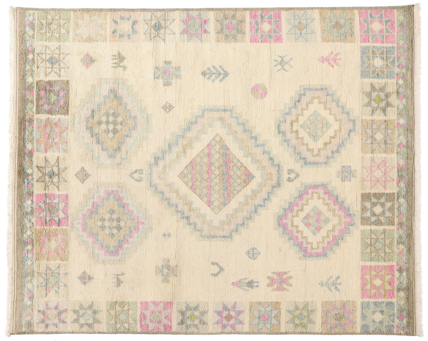 8 x 10 Blushing Oasis Modern Boho Moroccan Rug 31208