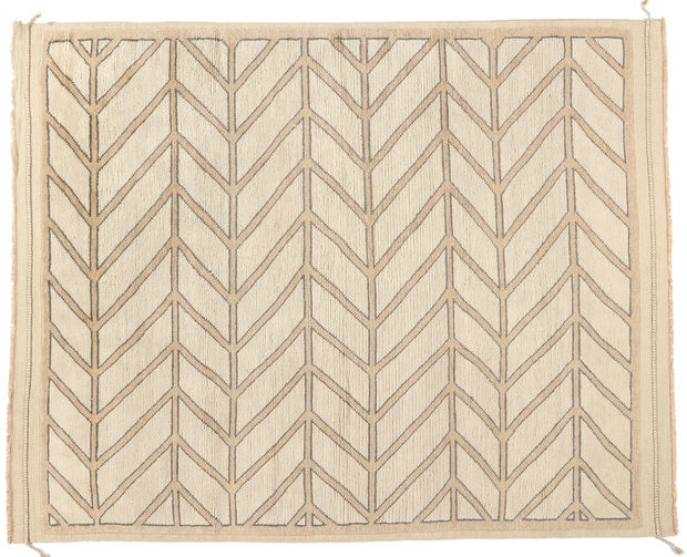 8 x 10 Organic Modern Desert Herringbone Moroccan Rug 31238