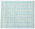 8 x 10 Cubist Azure Grid Modern Moroccan Rug 31245