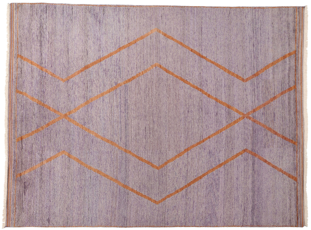 9 x 12 Twilight Horizon Modern Purple Moroccan Rug 31267