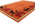 6 x 9 Modern Orange Chinese Art Deco Rug 31096