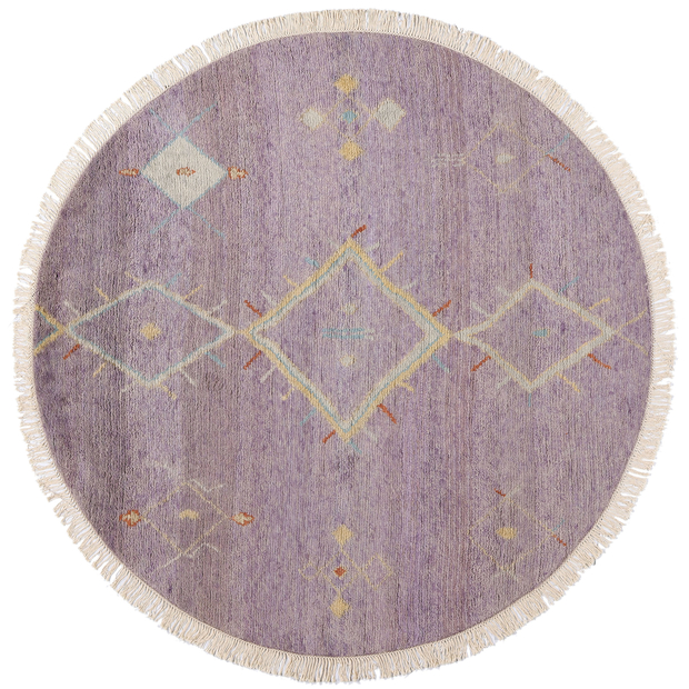 8 x 8 Modern Boho Amethyst Mirage Moroccan Rug 31234