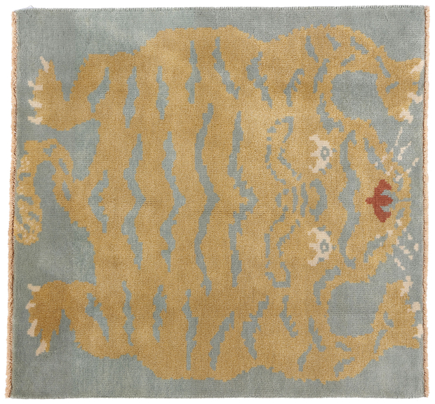 3 x 3 Modern Celestial Tibetan Tiger Rug 31333