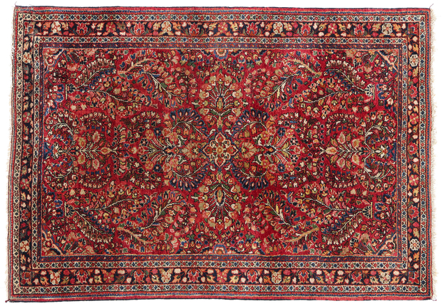 3 x 5 Vintage Persian Sarouk Rug 78914