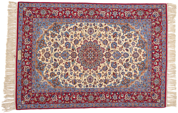 4 x 5 Vintage Persian Isfahan Rug 78924