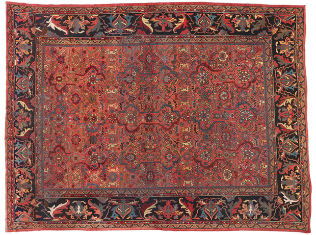 9 x 12 Antique Persian Mahal Rug 78930