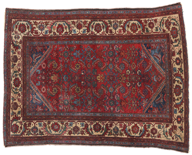 5 x 6 Antique Persian Lilihan Rug 78963