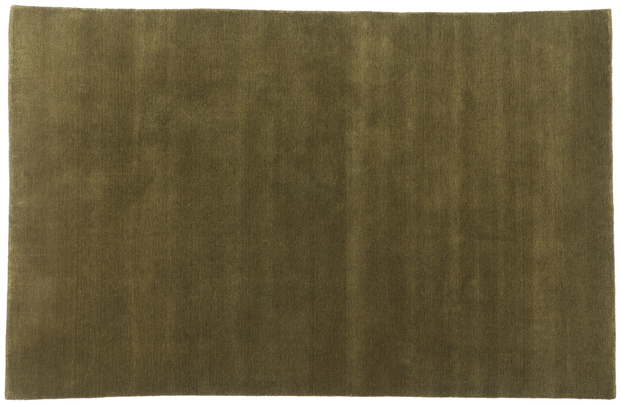 5 x 8 Solid Olive Green Modern Rug 31170