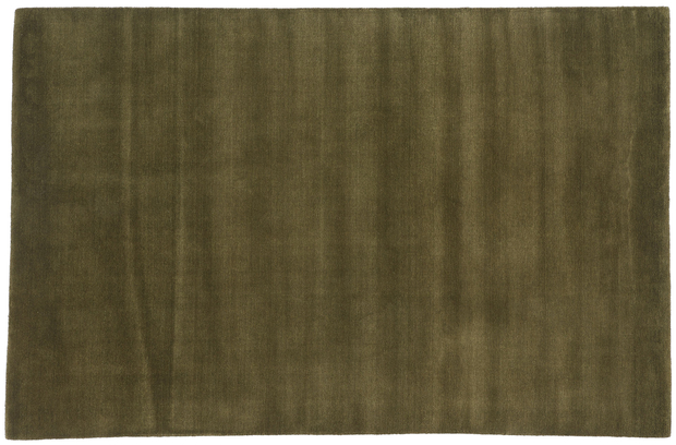 5 x 8 Solid Olive Green Modern Rug 31172