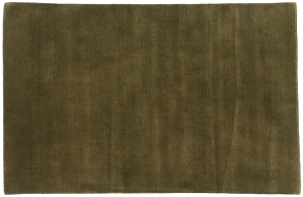 5 x 8 Solid Olive Green Modern Rug 31173