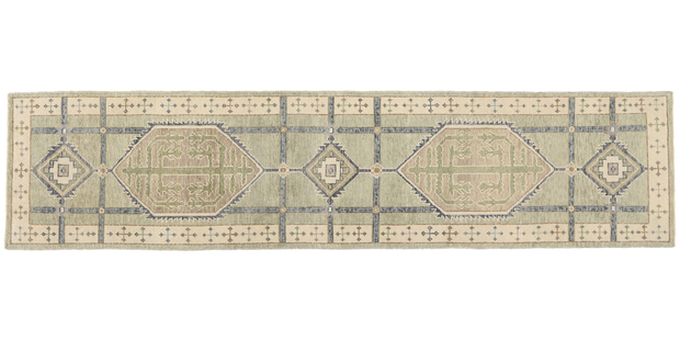 3 x 13 Modern Turkish Oushak Rug Runner 53948