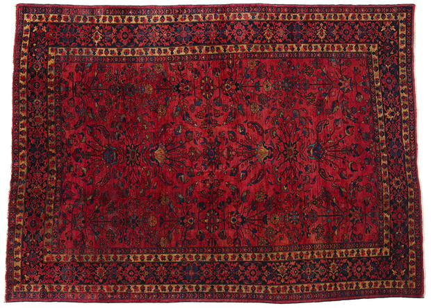 9 x 12 Antique Persian Mahal Rug 78982