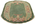 3 x 4 Antique Green Chinese Art Deco Oval Rug 78990