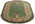 3 x 4 Antique Green Chinese Art Deco Oval Rug 78991