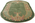 4 x 7 Antique Green Chinese Art Deco Oval Rug 78992