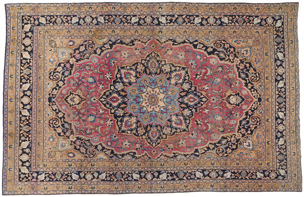 10 x 16 Distressed Antique Persian Khorassan Rug 79002