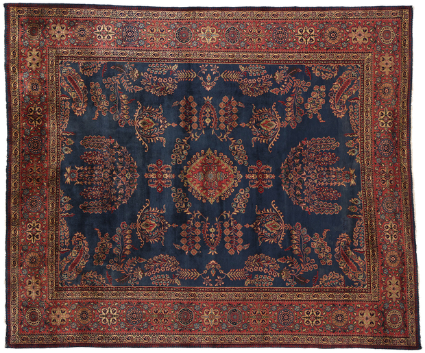 8 x 9 Vintage Indian Sarouk Rug 79006