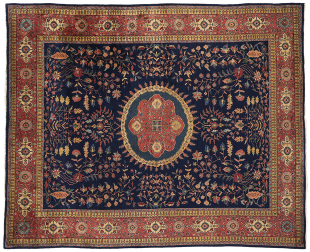 8 x 10 Vintage Indian Sarouk Rug 79007