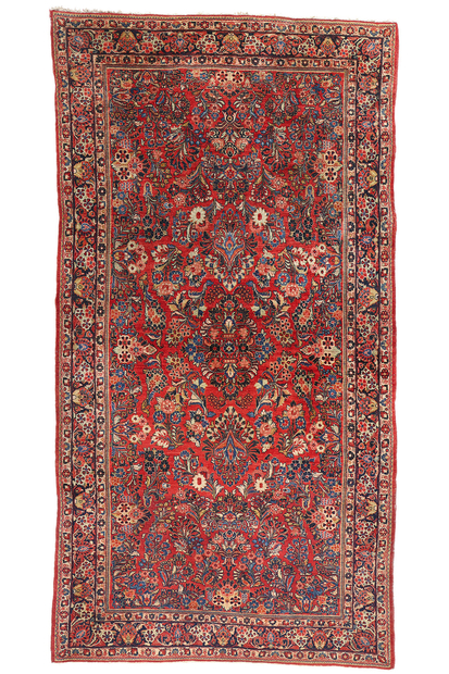 6 x 12 Antique Persian Sarouk Rug 79019