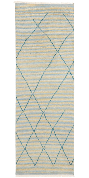 4 x 12 Serene Strands Modern Moroccan Rug Runner 31311