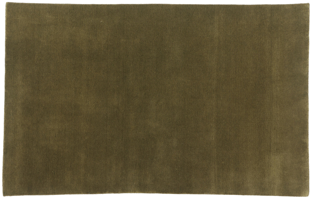 5 x 8 Solid Olive Green Modern Rug 31176