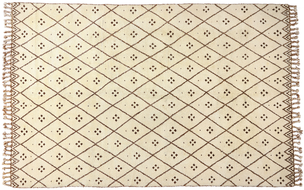 12 x 18 Extra-Large Vintage Moroccan Beni Ourain Rug 78975