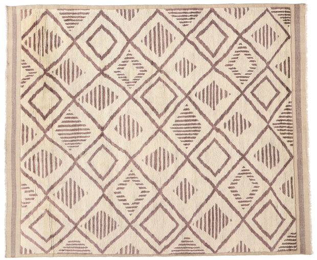 8 x 10 Organic Modern Desert Lattice Moroccan Rug 31192