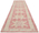 3 x 14 Modern Pink Turkish Oushak Rug Runner 53972