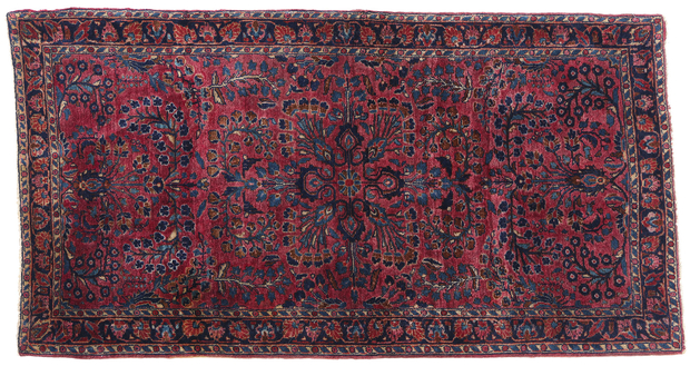 3 x 5 Antique Persian Sarouk Rug 79012