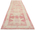 3 x 13 Modern Pink Turkish Oushak Rug Runner 53974