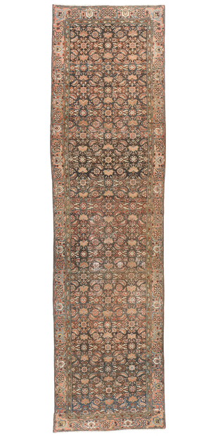 3 x 12 Distressed Antique Persian Malayer Rug Runner 61315