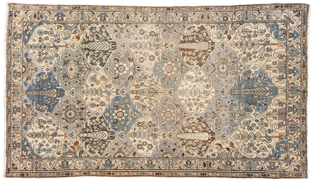 5 x 9 Distressed Antique Persian Bakhtiari Rug 61382