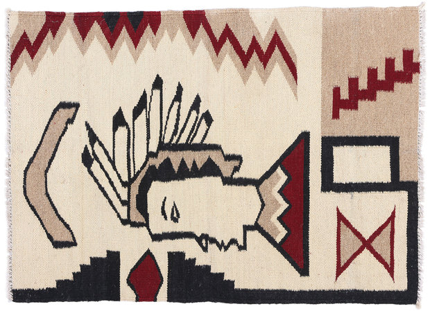 2 x 3 Southwest Modern Navajo-Style Kilim Rug 81131