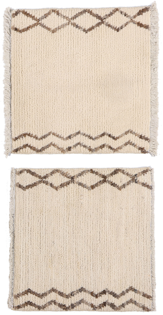 2 x 2 Organic Modern Moroccan Rug 81139 Matching Pair