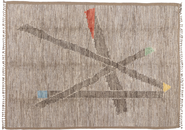 9 x 12 Modern Dynamic Intersection Moroccan Rug 81152