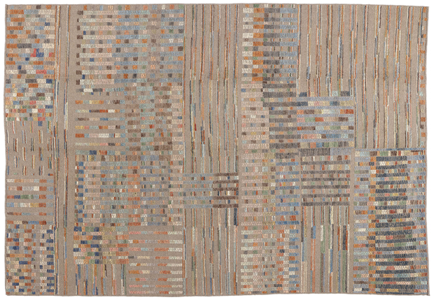 10 x 14 Modern Mosaic High-Low Textured Rug 81157