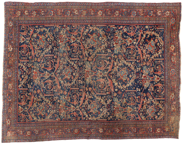 9 x 11 Antique Persian Sultanabad Rug 78652