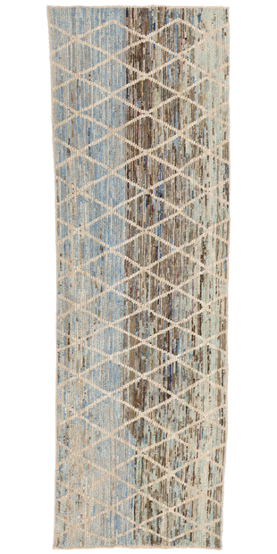 3 x 10 Organic Modern Moroccan Rug Runner 79156